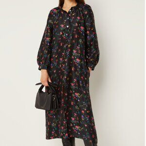 Soeur Sicile Black Floral Dress sz 34 / S NWOT